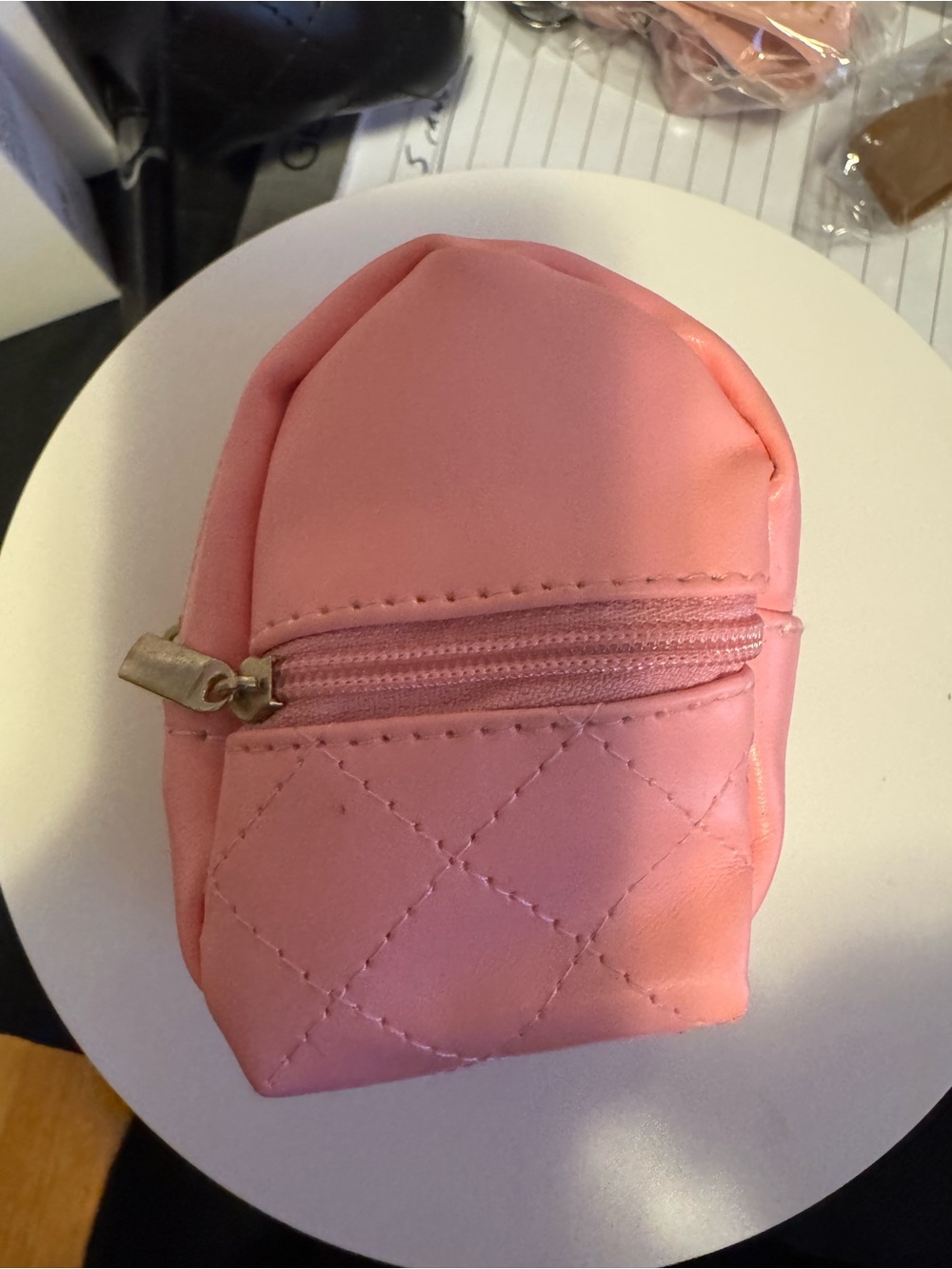 Mini backpack keychain